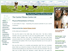 Tablet Screenshot of caninefitness.com